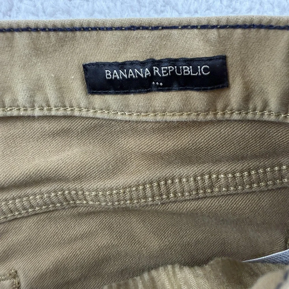 Banana Republic Travel Jean Mens 32x34 (32x30)‎ Brown Slim Tapered Stretch Pants